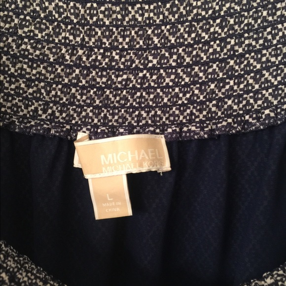 Michael Kors pattern peasant top - Picture 4 of 7